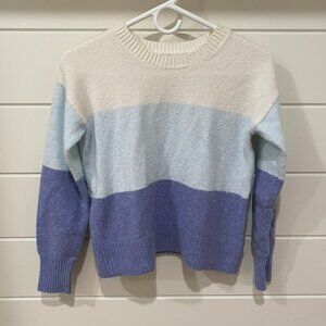 SO Blue/White Wool Sweater